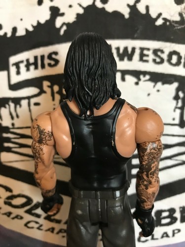 WWE Mattel Undertaker Raro Serie Básica 71 Figura Cabello Largo Pantalones Marrones NXT WCW - Imagen 4 de 5