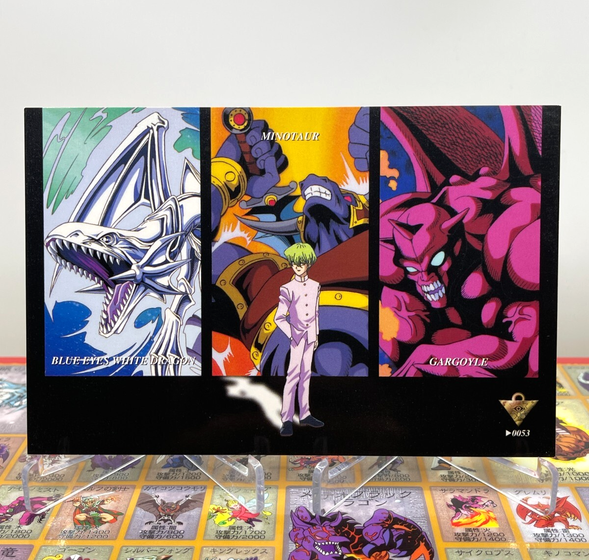 セブルーパー　kobayashiページ♩ Yugioh Kaiba Seto Blue Eyes banpresto BANDAI 1998 toei postcard No