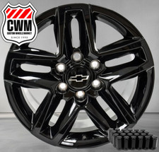 Gloss Black Trail Boss Chevy Silverado Tahoe Truck Wheels Set 20x9 Gloss Black Trail Boss Chevy Silverado Tahoe Truck Wheels Set 20x9