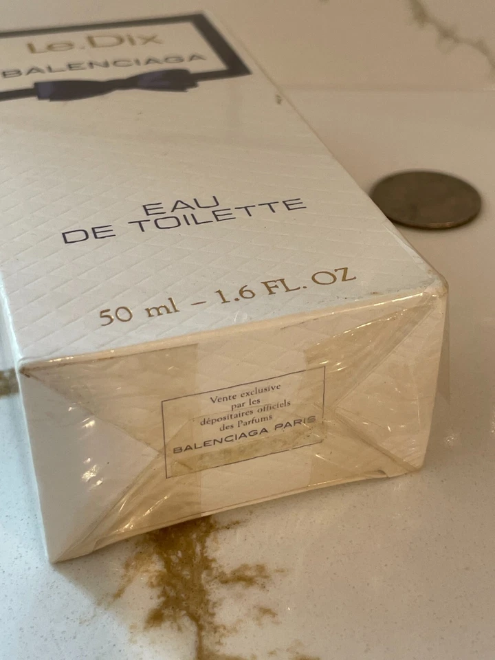 Perfume eau de toilette vintage Le Dix Balenciaga 50 ml/1,6 fl oz nuevo sellado Foto 4 de 4