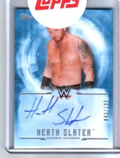WWE Heath Slater 2017 Topps Undisputed Blue On Card Autograph SN 43 of 199