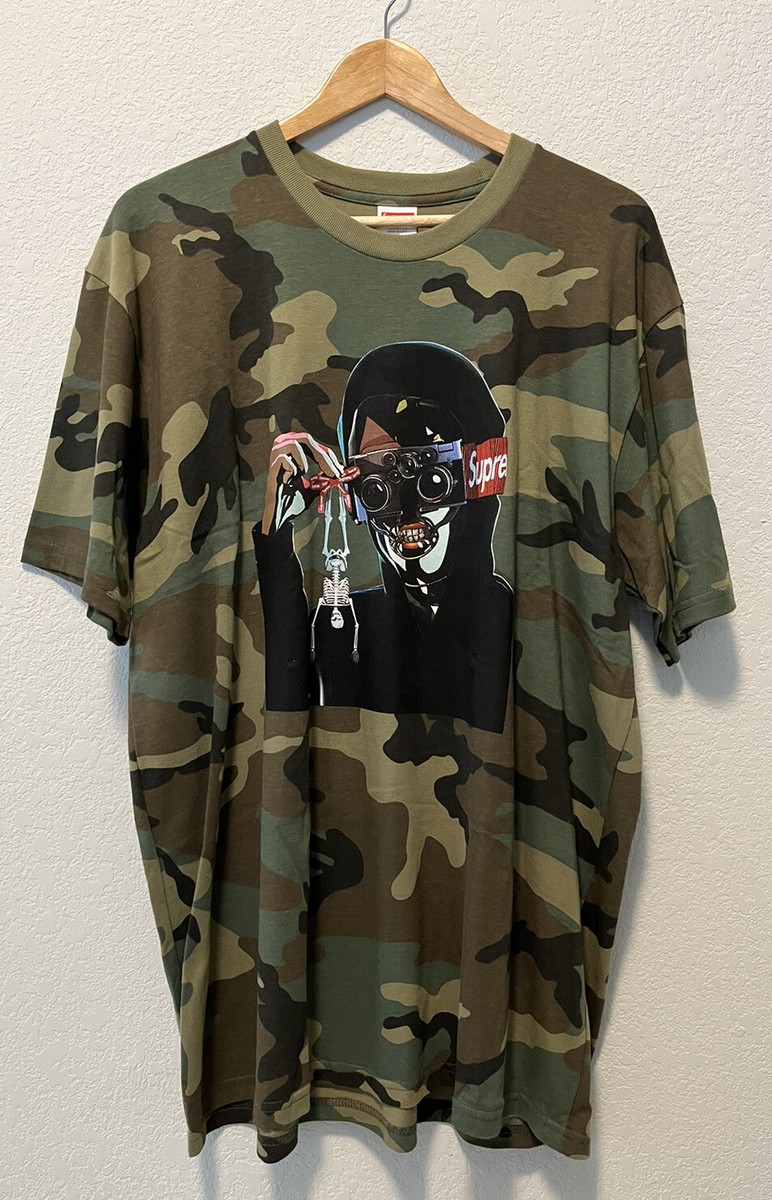 Supreme Creeper Tee Graphic Print Crew Neck SS19 Black Size XL