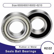 Rubber Or Metal Seals Ball Bearing RZ/ZZ 6000/6001/6002/6003/6004/6005 6210
