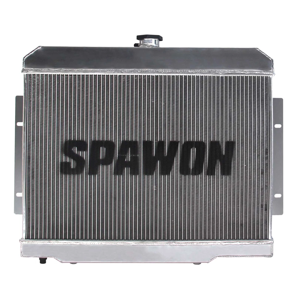 Radiador de 3 filas apto para Jeep Scrambler CJ5/6/7 Cherokee Commando 1975-1986 SPAWON AT Foto 4 de 4