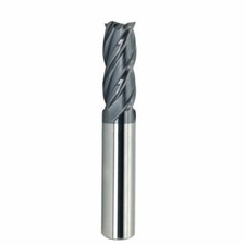 8MM Tungsten Carbide End Mill 4 Flute HRC50 50MM Length Flat Bottom 8MM Shank