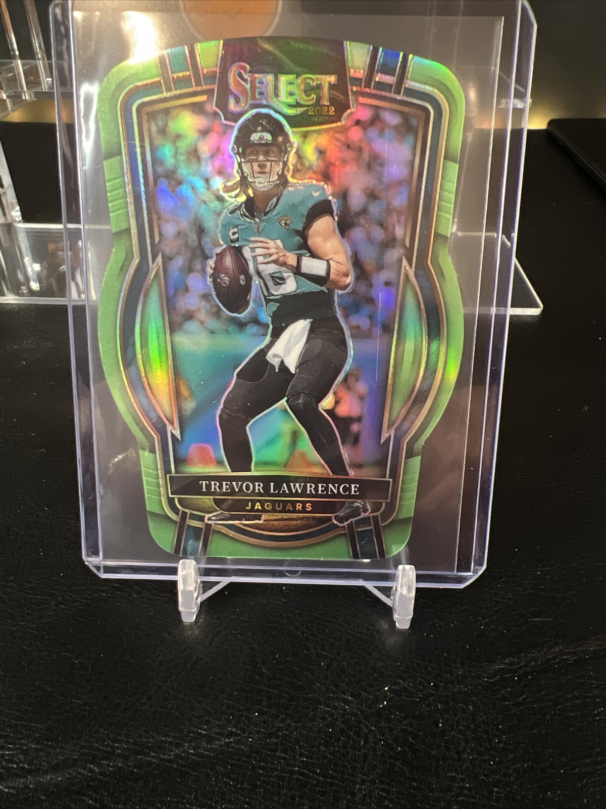 2022 Select Prizm Neon Green Die Cut #254 Trevor Lawrence 260/299 2nd Year