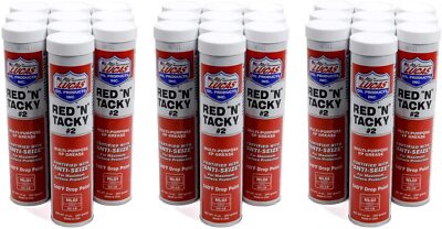 Lucas Oil 10005-30 Case of 30 Red N Tacky Multi-Purpose Grease 14 oz. Cartridges