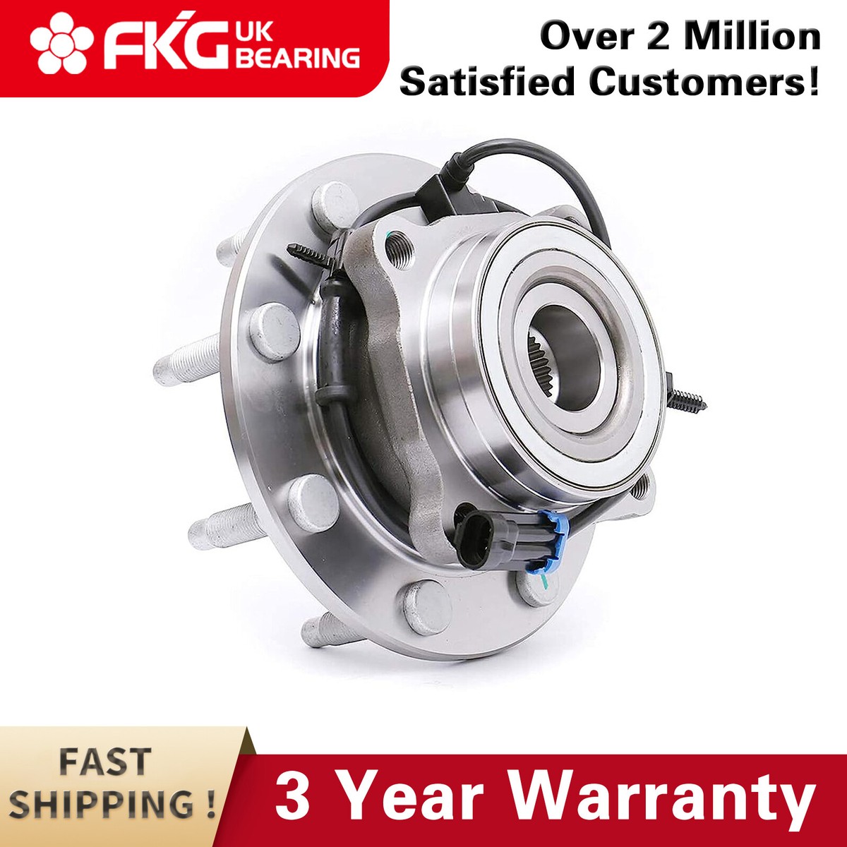 515145 Front Wheel Bearing and Hub Assembly 8 Lugs w/ABS Replacement