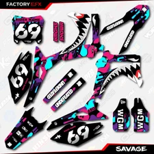 Nebula Savage Graphics Kit fits Honda CRF450R 13-16 Crf 450 Crf450 Decals