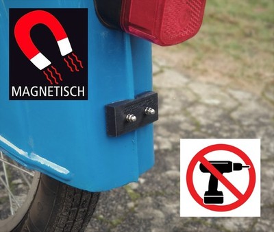 Simson Kennzeichenhalter Magnetisch  Schwalbe KR51 KR51/1 KR51/2
