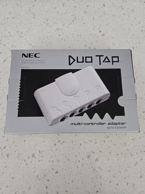 NEC Duo Tap Controller Turbo Duo 5 Ports DUO-TAP-01 White Brand NEW USA Release