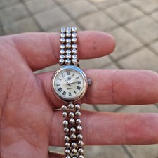 Sterling Silver Carvel Ladies Quartz Wristwatch