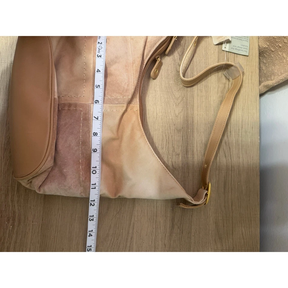 Bolso de Hombro Hush Puppies Cuero Genuino Marrón Tostado Nuevo con Etiquetas Foto 3 de 4