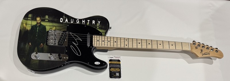 CHRIS DAUGHTRY SIGNED CUSTOM ELECTRIC GUITAR AUTOGRAPHED JSA COA