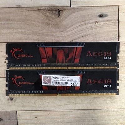 G.SKILL Aegis 8GB (2x4GB) DDR4 SDRAM 2400 PC4-19200 DIMM XMP F4-2400C15D-8GIS