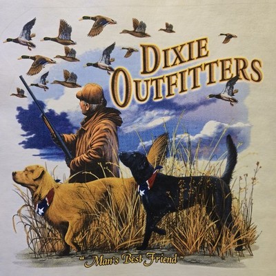 DIXIE OUTFITTERS DUCK HUNTING  / DOGS HUNTER LONG SLEEVES SHIRT #5903