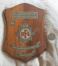 ORIGINAL WWII NATIONAL FIRE SERVICE REGIONAL TROPHY. SEE DESCRIPTION. UNIQUE.
