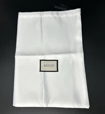 GUCCI Dust Bag AUTHENTIC Bag Storage White Satin Drawstring 13" X 9.5"