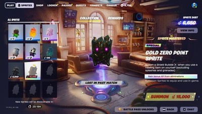 Fortnite Gold Zero Sprite