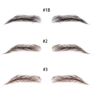 Human Hair False Eyebrows for Men Handmade Lace Base Eyebrows Natural Makeup US