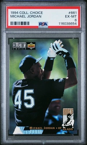 1994 Collector's Choice MICHAEL JORDAN #661 PSA 6 EX-MT