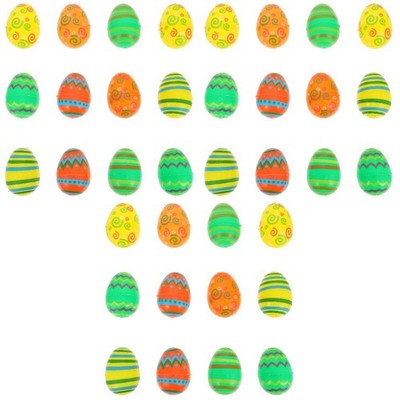  36 stücke Cartoon Ostereiimulation Osterei Ornament Layout Requisiten Partei