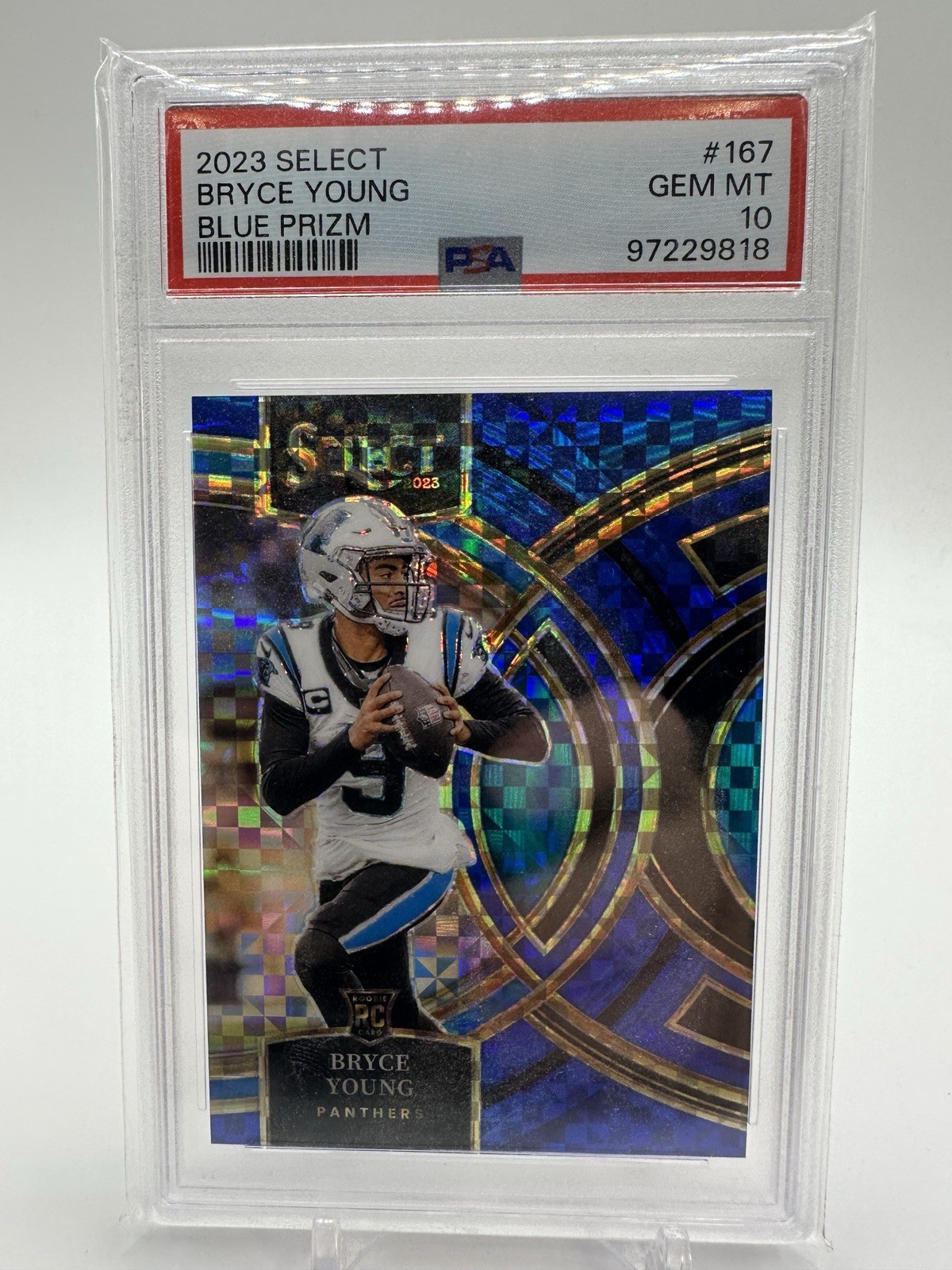 Bryce Young Panini Select #167 Blue