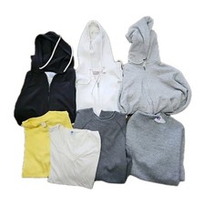 Wholesale Vtg Lot 7 Blank Sweatshirt  T Shirt Bundle Plain Adult S Made in USA