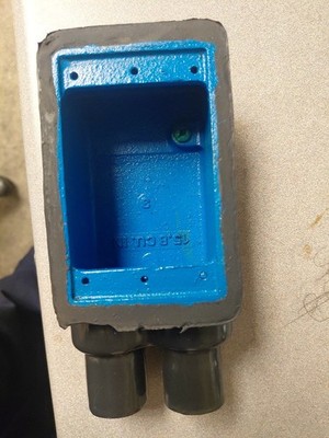 Ocal FSS2-G, PVC Coated Device Box, Cast Iron Alloy Body