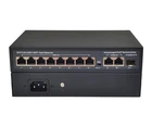 8-Port 100Gb+2-Port Gigabit+1-Port Gigabit SFP POE Switch With Power Cord