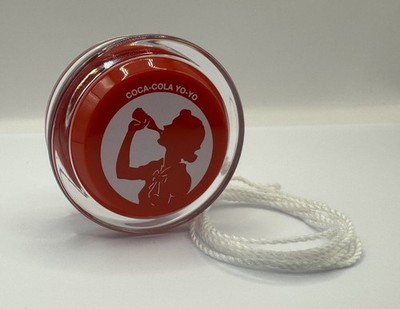 Neu Offizielles Coca-Cola Yo-Yo - rote ''Silhouette'' + Ständer.