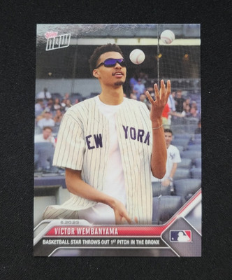 2023 Topps Now Victor Wembanyama First Pitch Yankees Spurs #472 (RC)