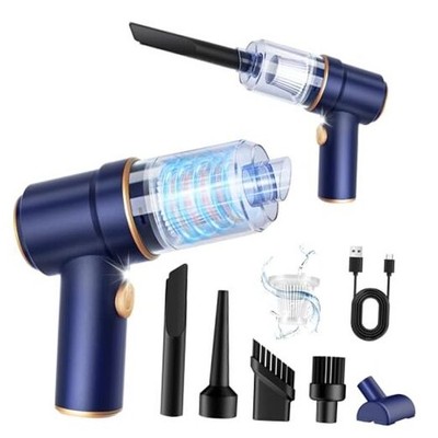  Handheld Car Vacuum Cleaner, 9000Pa Vacuum Cleaner and Air Duster, 120W Blue