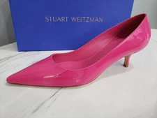 Stuart Weitzman Stuart Pump Women's US SIZE 9 KITTEN HEEL MAGENTA PINK