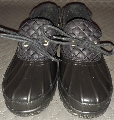 SPERRY Top Sider Black Rubber Duckling Women\'s Shoes Size Men 10 Waterproof s-l400.jpg main image 2