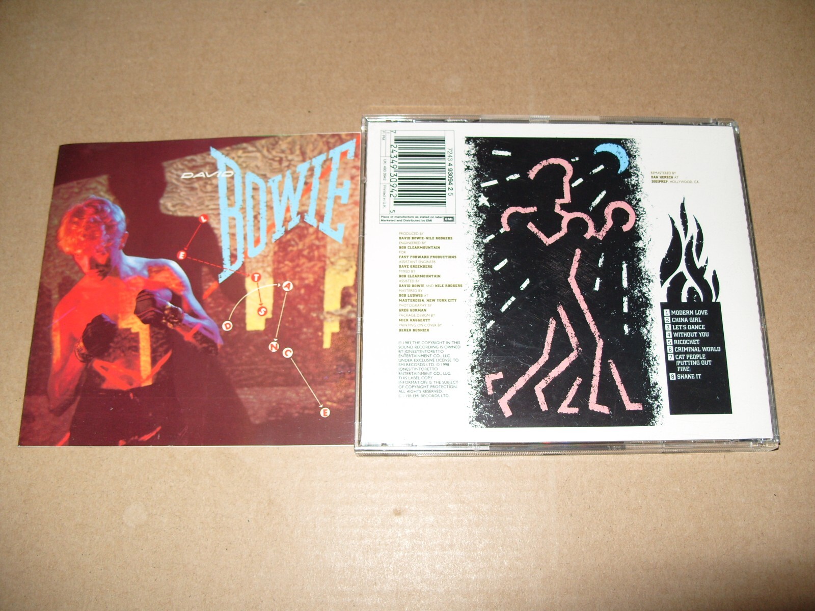 David Bowie - Let's Dance 1983 Remastered cd Excellent / Inlays Vg+ cond - (M1)