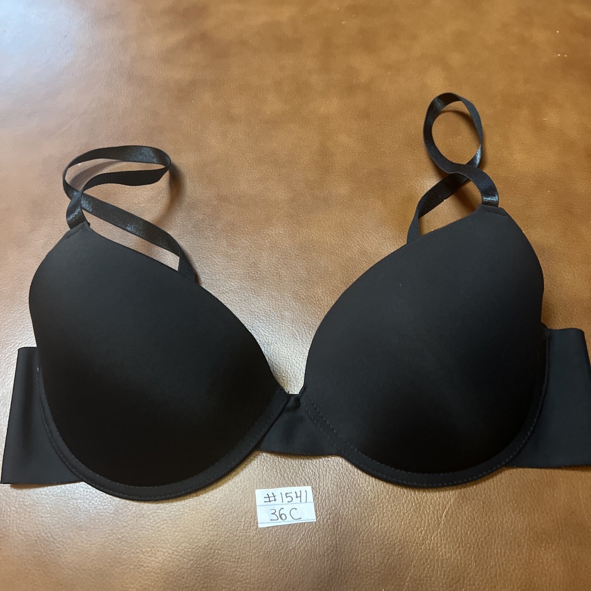 Isaac Mizrahi Ladies Black Padded Push-Up Bra Size 36 C #1541 | eBay
