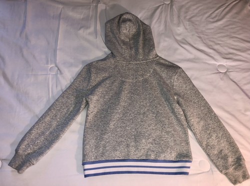 Levi’s Hoodie Girls size S small 8-10 yo Fleece sweater pullover grey Blue - Picture 2 of 3