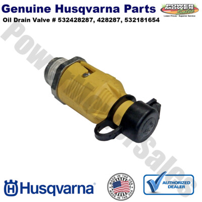 Husqvarna Oil Drain Valve / CTH2038, CTH2138 R / 532428287, 428287