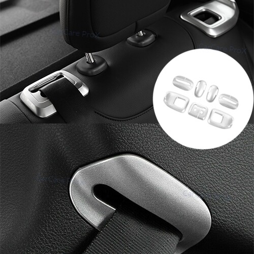 KRYSA 8PCS Lucido Pilastri Posti Fit for Jeep Renegade 2015-2020 Window Trim Copertura BC Colonna Sticker Chromium Styling Set per interni