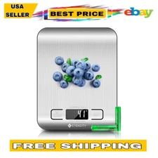 Etekcity Digital Kitchen Scale - 304 Stainless Steel, Weight in Grams and Ounces