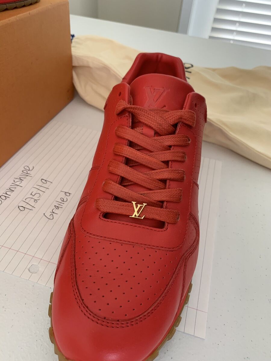 SUPREME X LOUIS VUITTON RunAway Shoes RED 100% AUTHENTIC 9.5 US 8UK