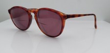 Vintage Swan Brown Tortoise Oval Horn-Rimmed Sunglasses USA FRAMES ONLY