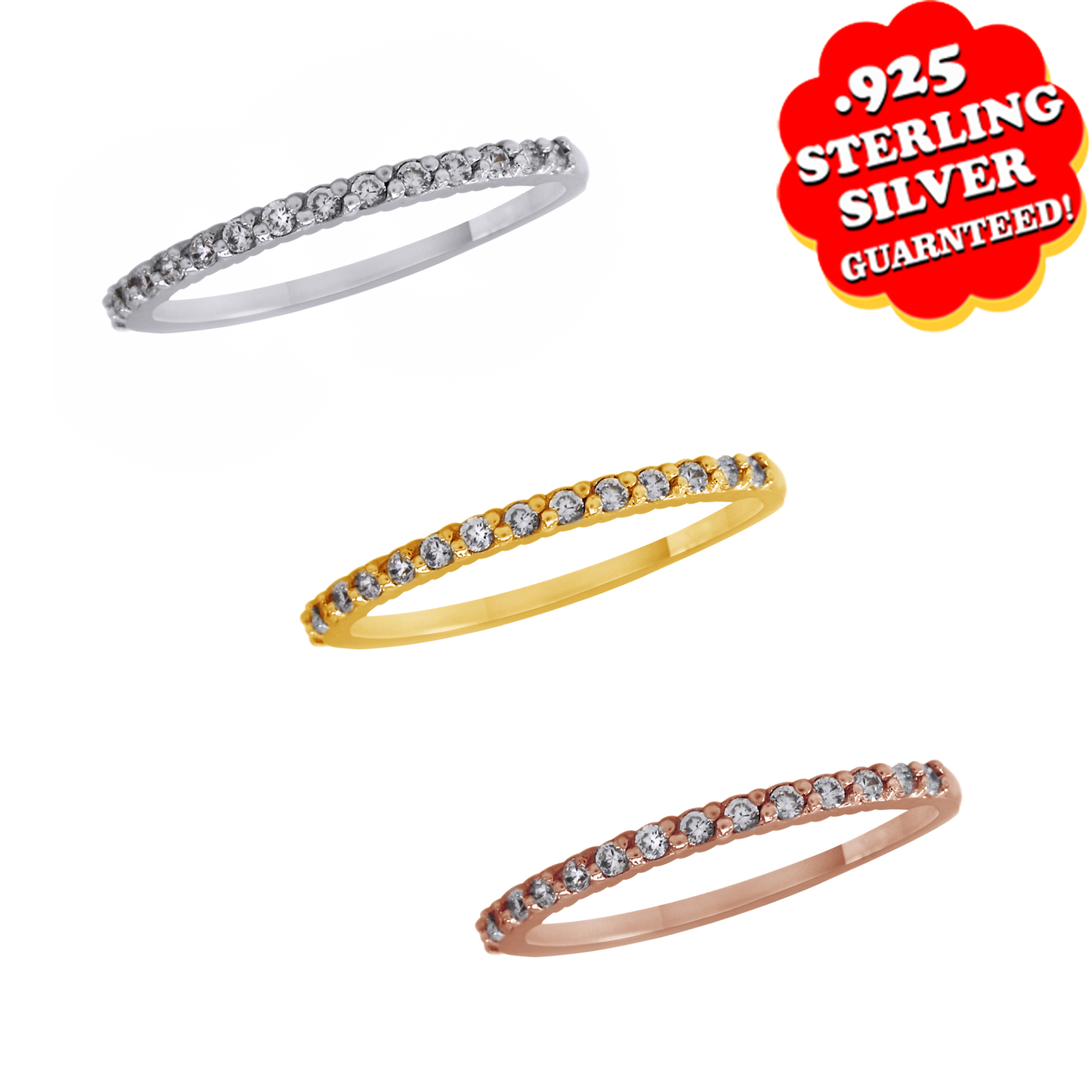 Beautiful 925 Sterling Silver Full Eternity Ring – 1.50CT Simulated Diamonds | Sizes J To U | Perfect Gift For Her