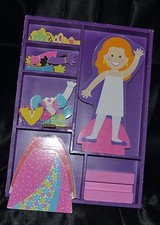 Wooden Magnetic Doll Dress Up Princess Set Girls Toys Melissa And Doug Set