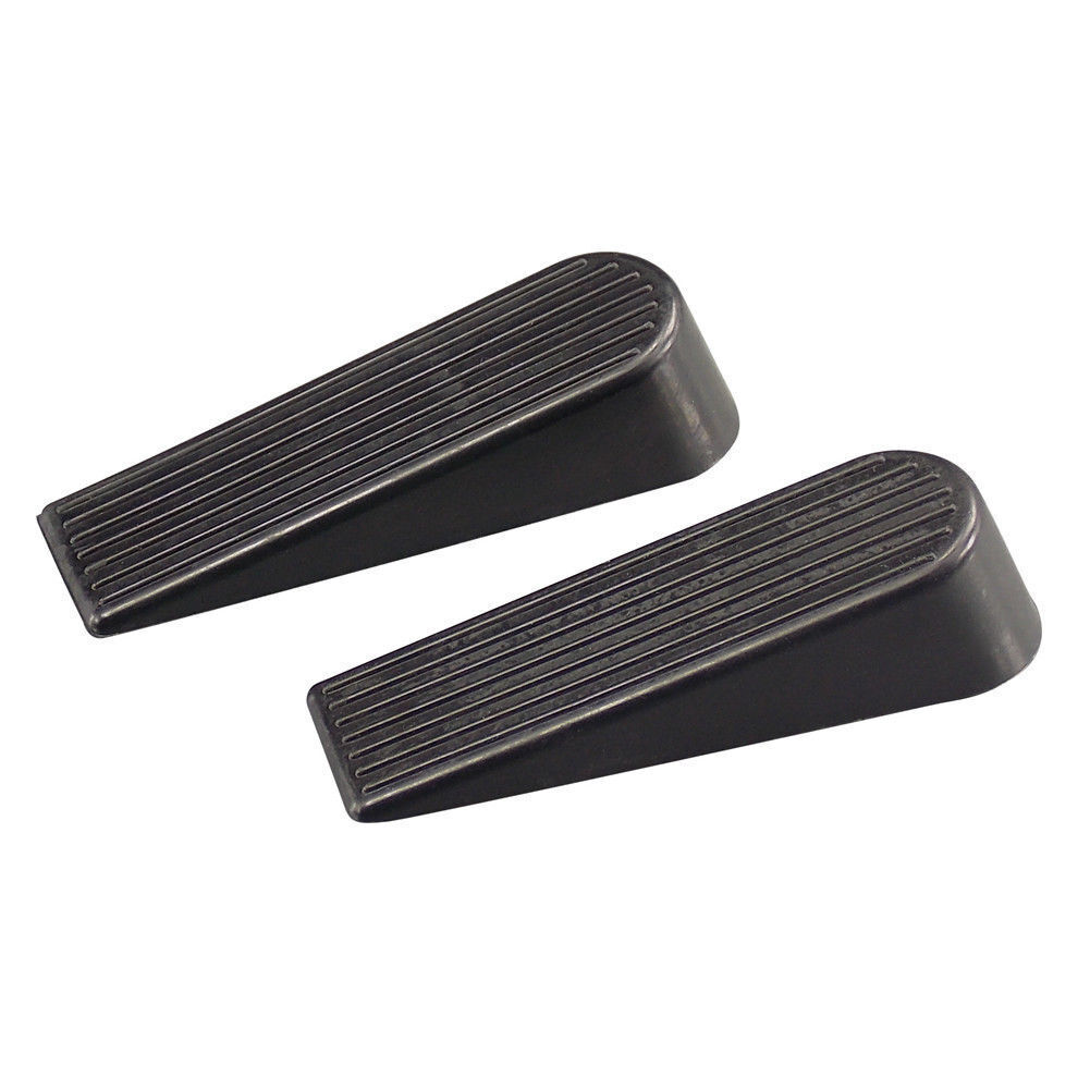 Home Premium Door Stopper Heavy Duty Flexible Rubber Stop Wedge Works 1  piece