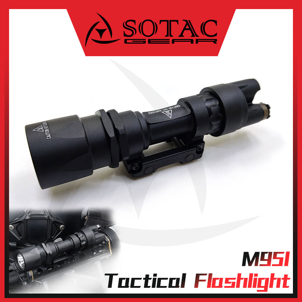 black knight m9 rechargeable flashlight SOTAC M951 Weapon Light LED Constant & Momentary Tactical Flashlight w/  Remote