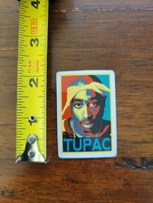 Tupac Name With Picture Sticker