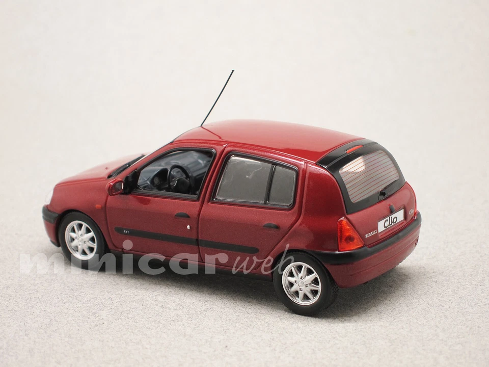 RENAULT CLIO 2 bordeaux, voiture miniature 1/43e, ODEON 056 - Photo 2/2