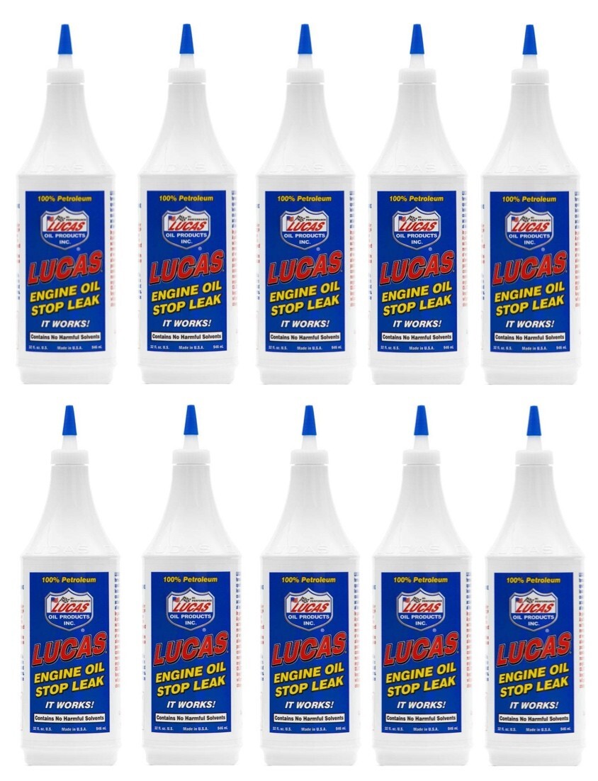10 Quarts Engine Oil Stop Leak Additive LUCAS For Gasoline or Diesel Engines
